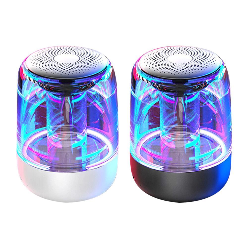 Enceinte Bluetooth Portable Puissante avec Basses & Lumières LED