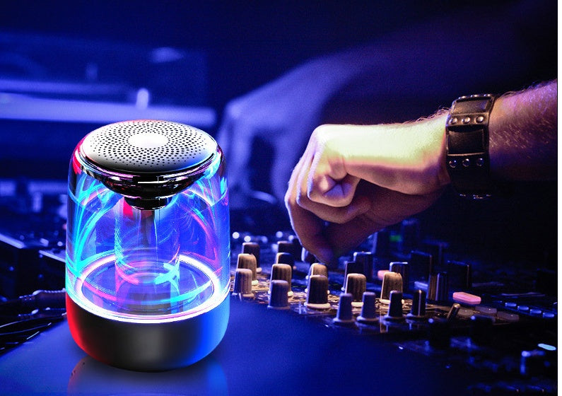 Enceinte Bluetooth Portable Puissante avec Basses & Lumières LED